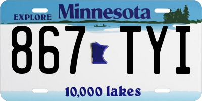 MN license plate 867TYI