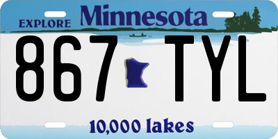 MN license plate 867TYL