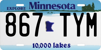 MN license plate 867TYM