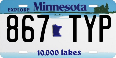 MN license plate 867TYP