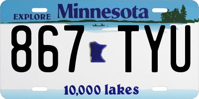 MN license plate 867TYU
