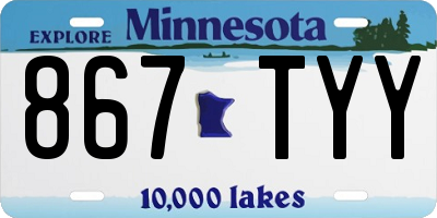 MN license plate 867TYY