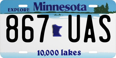 MN license plate 867UAS