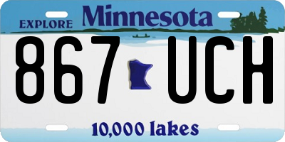 MN license plate 867UCH
