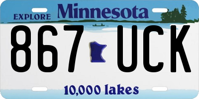 MN license plate 867UCK