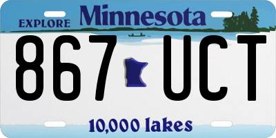 MN license plate 867UCT