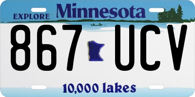 MN license plate 867UCV