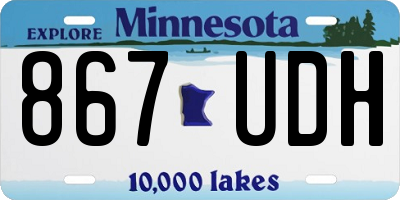 MN license plate 867UDH