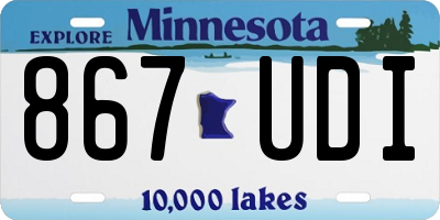 MN license plate 867UDI