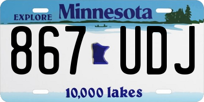 MN license plate 867UDJ