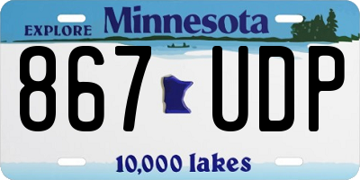 MN license plate 867UDP