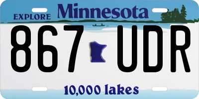 MN license plate 867UDR