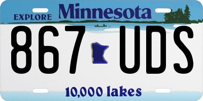 MN license plate 867UDS