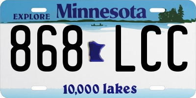 MN license plate 868LCC