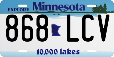 MN license plate 868LCV