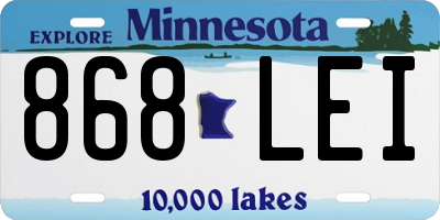 MN license plate 868LEI