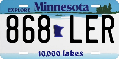 MN license plate 868LER