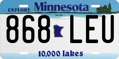 MN license plate 868LEU