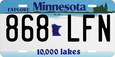 MN license plate 868LFN