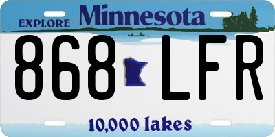 MN license plate 868LFR
