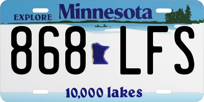 MN license plate 868LFS