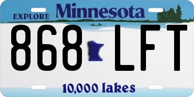 MN license plate 868LFT