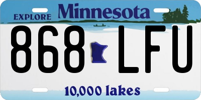 MN license plate 868LFU