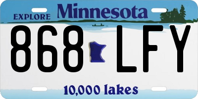 MN license plate 868LFY
