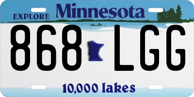 MN license plate 868LGG