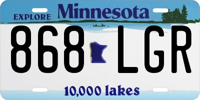MN license plate 868LGR