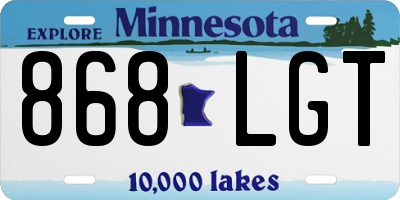 MN license plate 868LGT