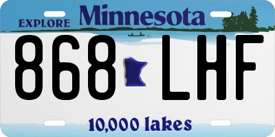MN license plate 868LHF