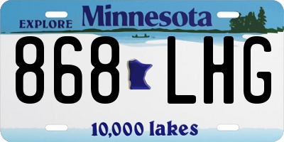MN license plate 868LHG