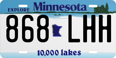 MN license plate 868LHH