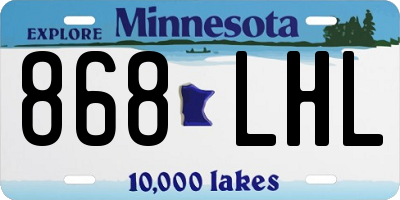 MN license plate 868LHL