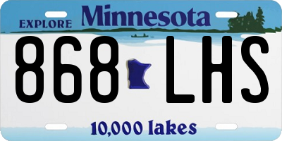 MN license plate 868LHS