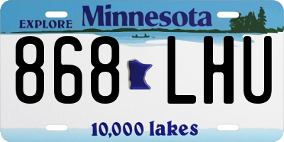 MN license plate 868LHU