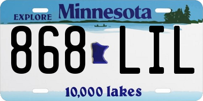 MN license plate 868LIL