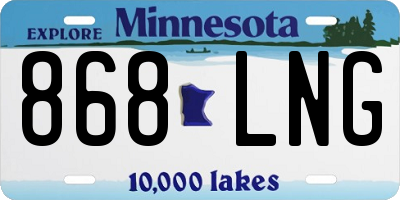 MN license plate 868LNG