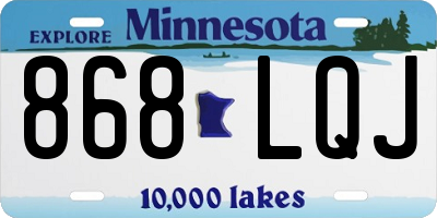 MN license plate 868LQJ