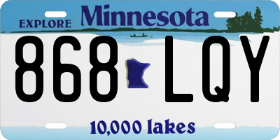 MN license plate 868LQY