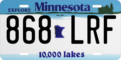 MN license plate 868LRF