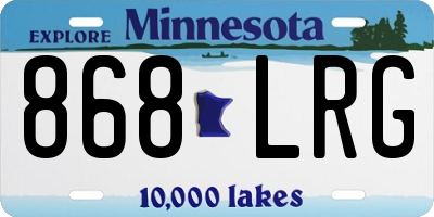 MN license plate 868LRG