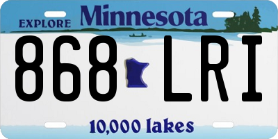 MN license plate 868LRI