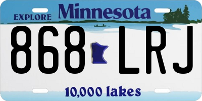 MN license plate 868LRJ