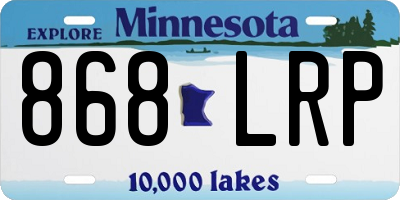MN license plate 868LRP