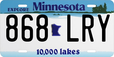 MN license plate 868LRY