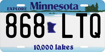 MN license plate 868LTQ