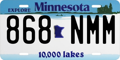 MN license plate 868NMM