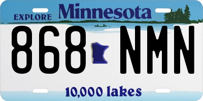 MN license plate 868NMN